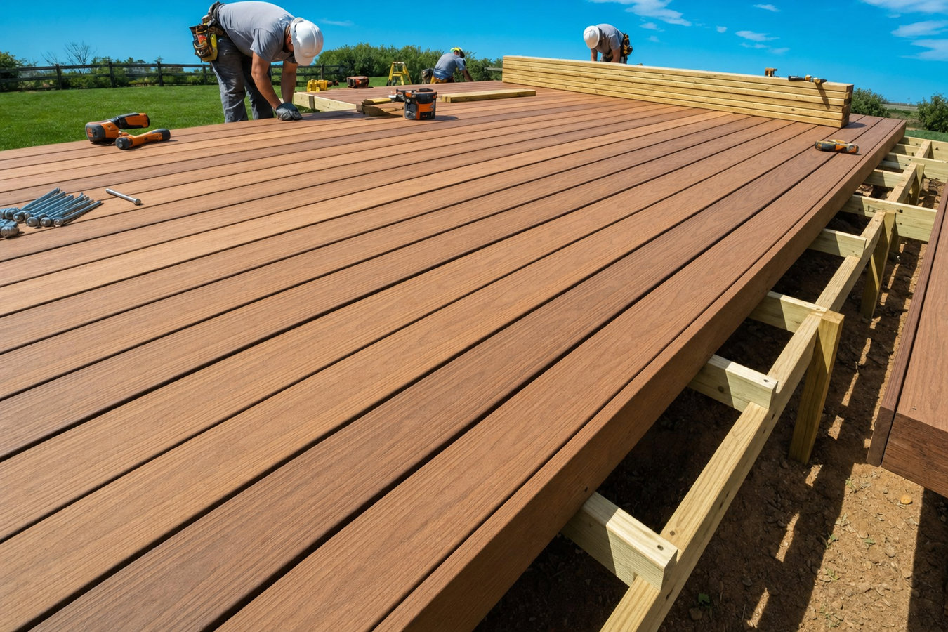 Composite deck installation in Syracuse, NY